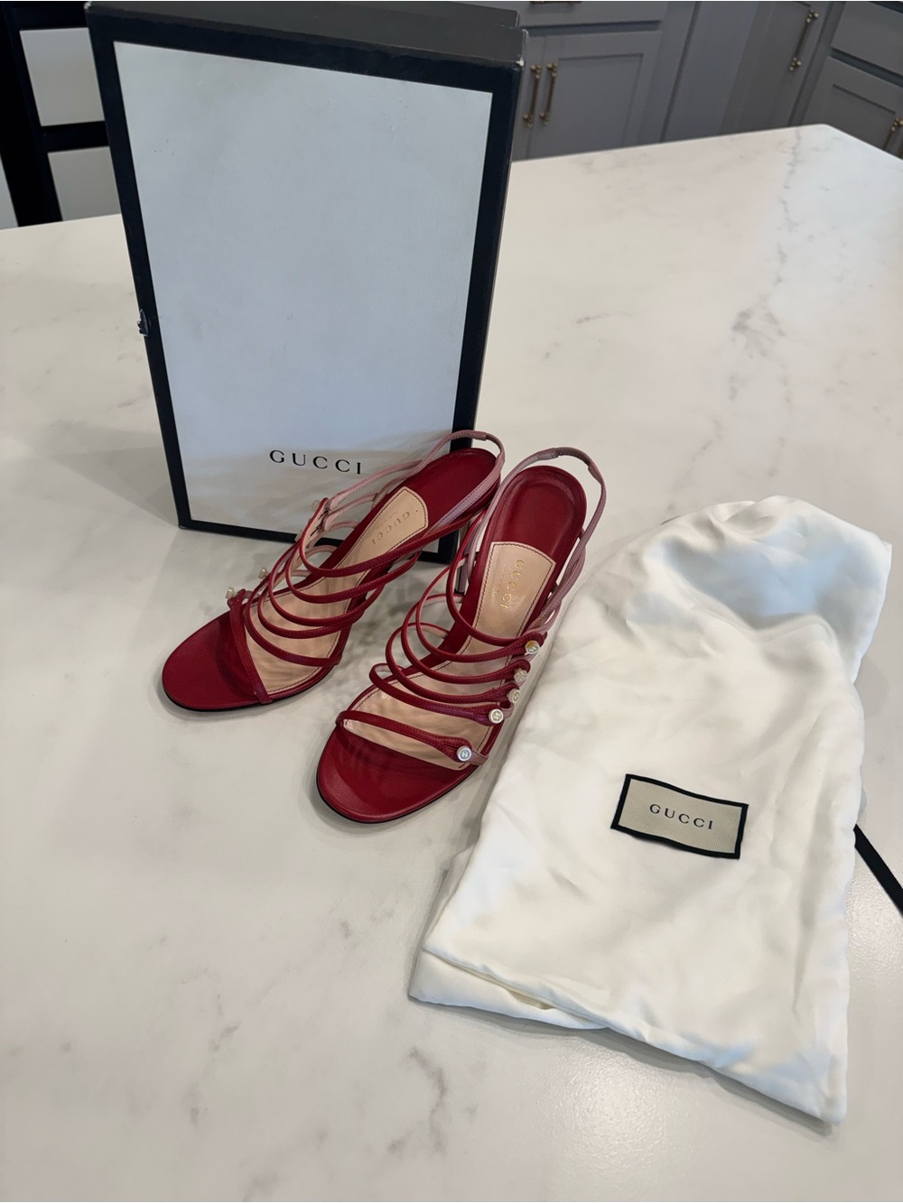Gucci Aneta Strappy Sandal Heels